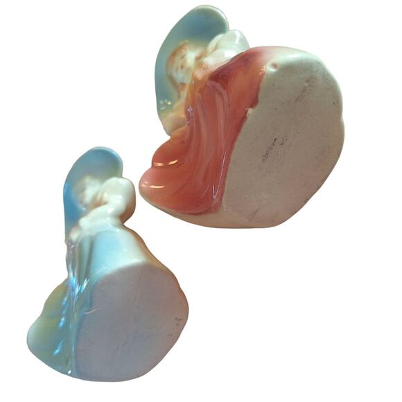 Shawnee Pottery Planters Vintage Pair of Southern Belles 1940s USA Hand Painted - Picture 11 of 16